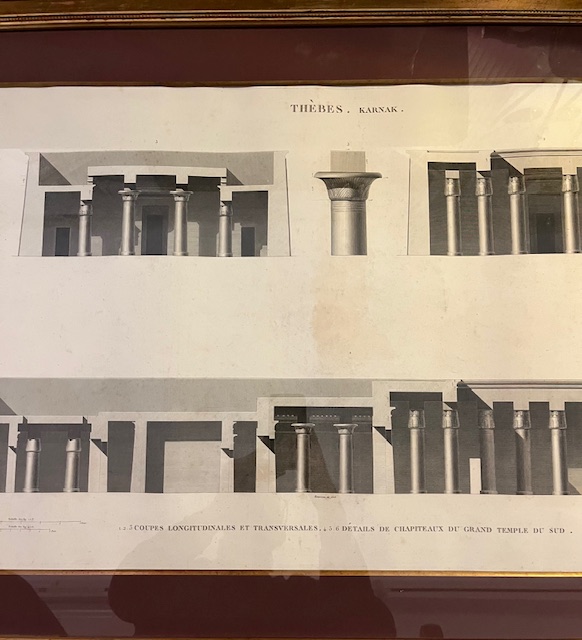 GRABADOS THEBES KARNAK GRAND TEMPLE DE SUD - Imagen 3