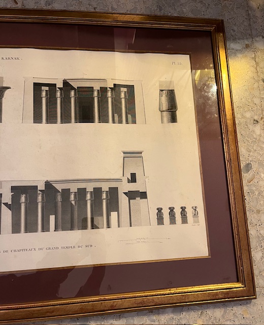 GRABADOS THEBES KARNAK GRAND TEMPLE DE SUD - Imagen 4