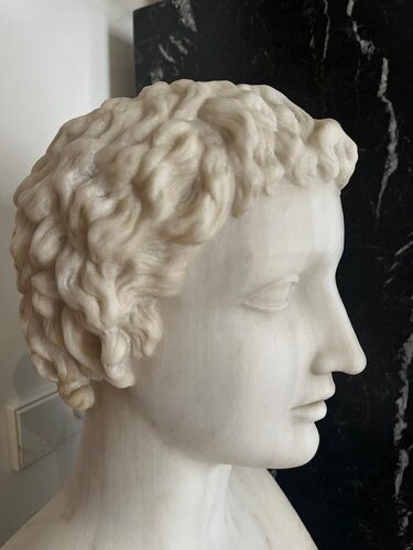 BUSTO CLASICO MARMOL S.XIX - Imagen 3