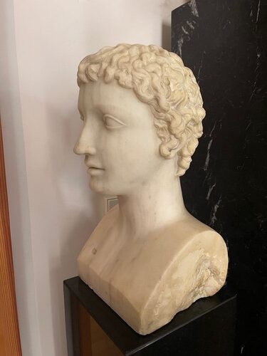 BUSTO CLASICO MARMOL S.XIX - Imagen 4