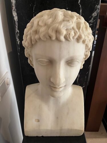 BUSTO CLASICO MARMOL S.XIX - Imagen 5