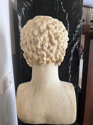 BUSTO CLASICO MARMOL S.XIX - Imagen 6