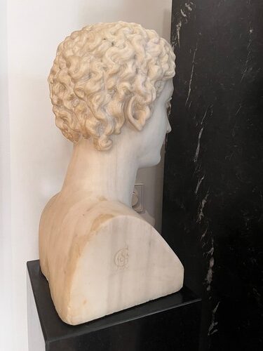 BUSTO CLASICO MARMOL S.XIX - Imagen 7